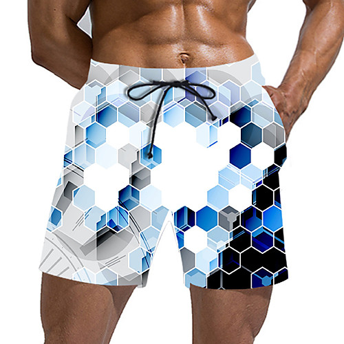 

Men's Sporty / Exaggerated Sweatpants / Shorts Pants - Geometric Pattern / 3D Print Sporty / Print White US32 / UK32 / EU40 US34 / UK34 / EU42 US36 / UK36 / EU44