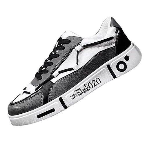 

Men's Canvas Summer Sneakers Booties / Ankle Boots White / Black
