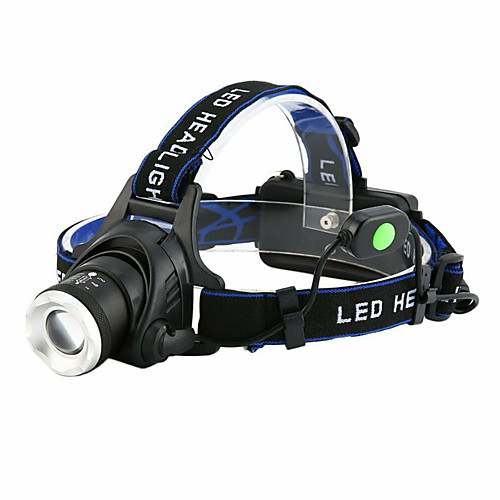 

t6 headlamp Headlamps Waterproof 3000 lm LED LED 1 Emitters 4 Mode with Batteries and Charger Waterproof Rotatable Portable Lightweight Creepy Camping / Hiking / Caving Everyday Use Cycling / Bike US