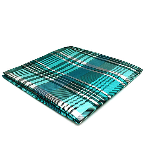 

Men's Party / Work / Basic Pocket Squares - Plaid / Jacquard