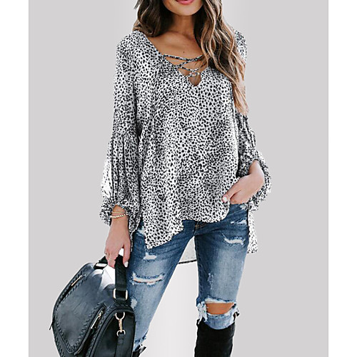 

Women's Daily T-shirt - Leopard Black
