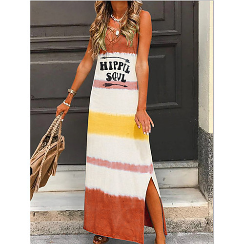 

Women's Red Brown Dress Shift Color Block S M