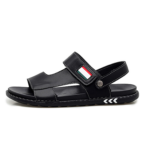 

Men's Microfiber Fall / Spring & Summer Casual Sandals Breathable Blue / Black