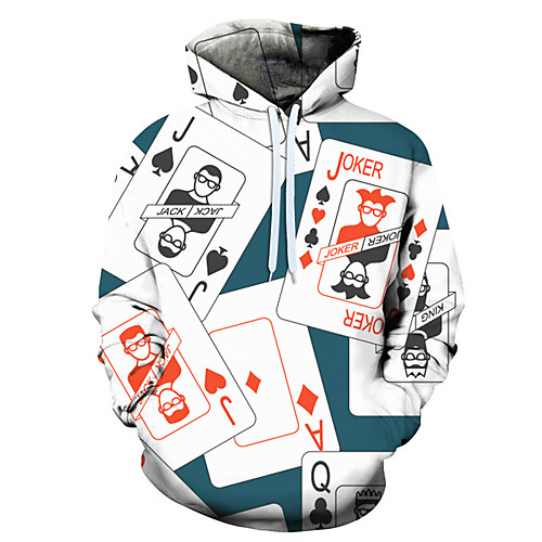 

Men's 3D Print / Casual Hoodie - 3D / Cartoon / Character Rainbow US32 / UK32 / EU40