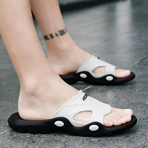 

Men's Slippers Outdoor Word Drag Male British Style Indoor Fashion Couple Large Size Slippers Bathroom Sandals