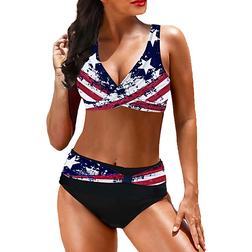 

Women's Rainbow Tankini Swimwear Swimsuit - National Flag M L XL Rainbow