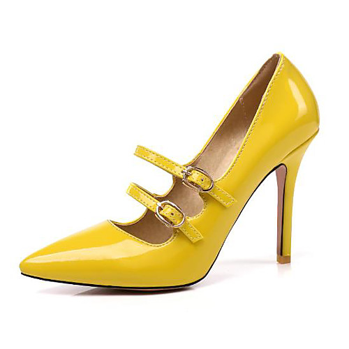 

Women's Heels Stiletto Heel Closed Toe PU Summer Almond / Yellow / Red