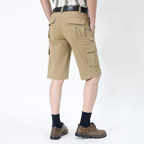 

Men's Hiking Shorts Hiking Cargo Shorts Camo Outdoor Breathable Ultra Light (UL) Sweat-wicking Comfortable Cotton Shorts Bottoms Hunting Fishing Climbing Army Green Camouflage Khaki 29 30 31 32 33