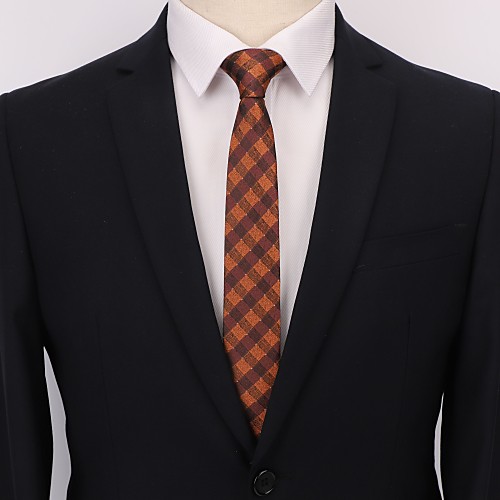

Men's Party / Work / Basic Necktie - Print / Jacquard / Solid Colored