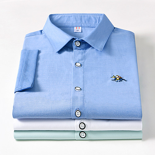 

Men's Daily Basic Shirt - Animal Horse White