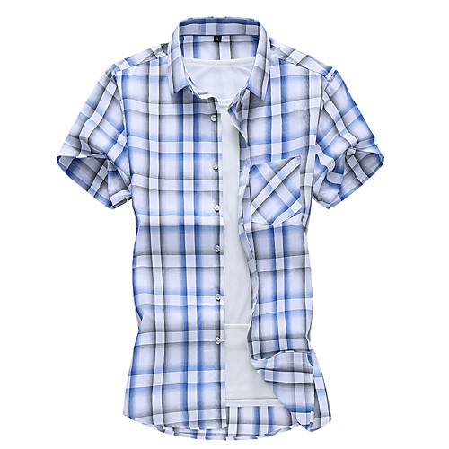 

Men's Daily Basic Shirt - Plaid Yellow