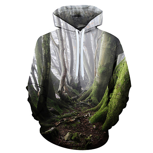 

Men's 3D Print / Casual Hoodie - 3D / Cartoon / Character Rainbow US32 / UK32 / EU40