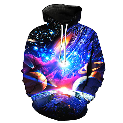

Men's 3D Print / Casual Hoodie - 3D / Cartoon / Character Rainbow US32 / UK32 / EU40