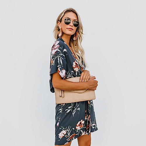 

Summer Floral Shirt Dress