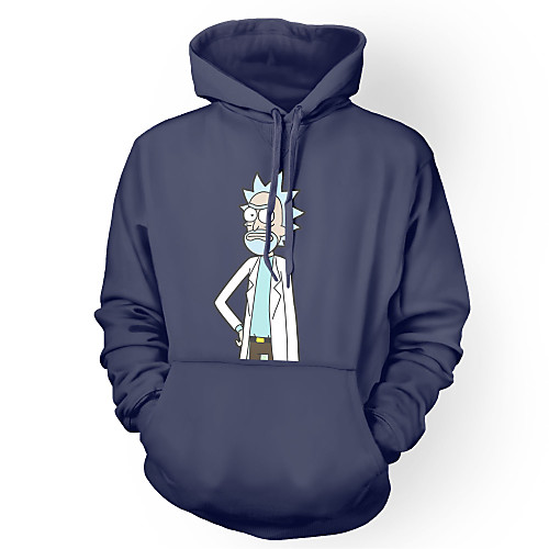 

Inspired by Rick and Morty Hoodie Polyster Print Printing Hoodie For Men's / Women's