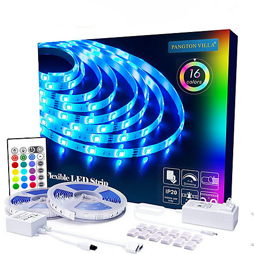 

10m Flexible LED Light Strips 300 LEDs SMD5050 Multi Color Decorative / TV Background 12 V