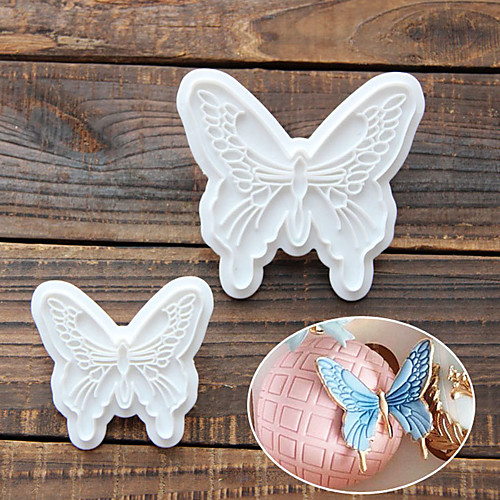 

1pc Butterfly Cake Cutter Embossing Sugarcraft Plunger Fondant Press Mold