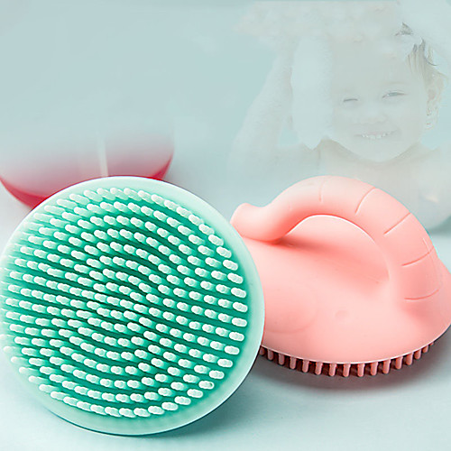 

Children's Silicone Shampoo Brush Baby Baby Tire Cleaning Baby Bath Cotton Sponge Bath Rubbing Bath Artifact