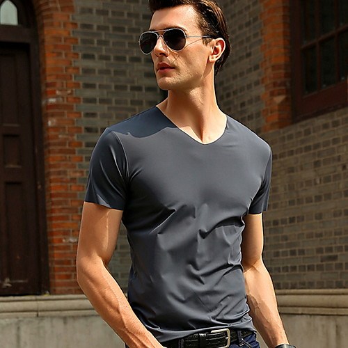 

Men's Daily T-shirt - Solid Colored Wine