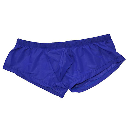 

Men's Basic Boxers Underwear - Normal Low Waist Blue One-Size