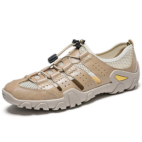 

Men's Elastic Fabric Summer Casual Sandals Water Shoes / Upstream Shoes Breathable Yellow / Burgundy / Khaki