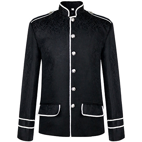 

Plague Doctor Retro Vintage Gothic Steampunk Coat Masquerade Men's Costume Black Vintage Cosplay Event / Party Long Sleeve