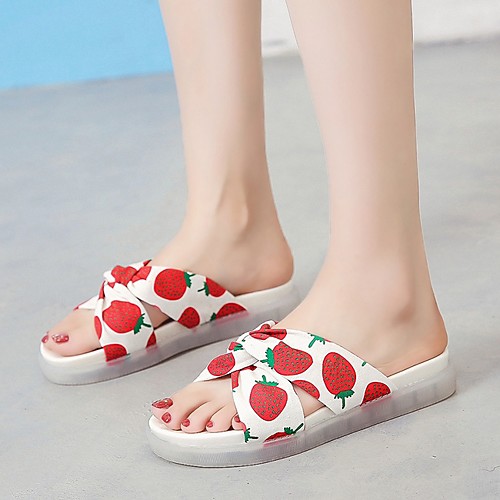 

Women's Sandals Flat Heel Open Toe Canvas Summer Yellow / Red / Beige