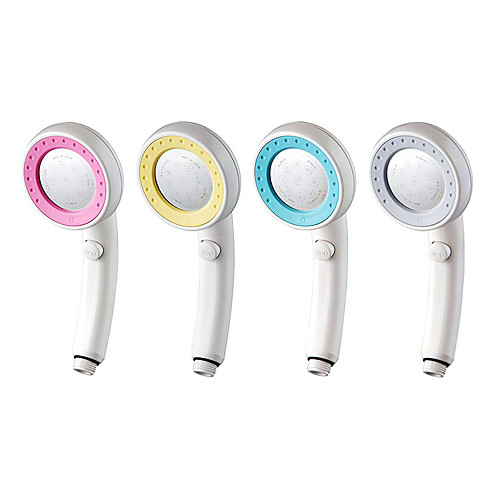 

Hand Held Shower 360 Degree Rotary Booster Shower Head Bathroom Accessories Blue Yellow Pink Gray 4 Colors Random Delivery