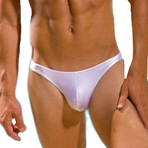 

Men's Basic Briefs Underwear - Normal Low Waist Blushing Pink Orange White One-Size