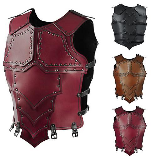 

Plague Doctor Retro Vintage Gothic Steampunk Summer Masquerade Vest Men's Women's Costume Red / Brown / Black Vintage Cosplay Event / Party Sleeveless