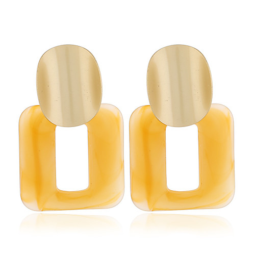 

Women's Earrings Holiday Wedding Birthday Romantic Earrings Jewelry Yellow For Date Street Festival 1 Pair