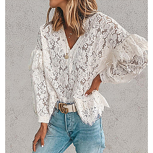 

Women's Daily Shirt - Solid Colored White