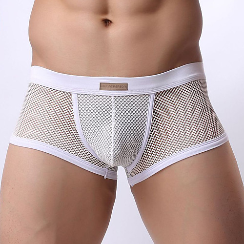 

Men's Basic Briefs Underwear - EU / US Size 1 Piece Mid Waist White Black S M L