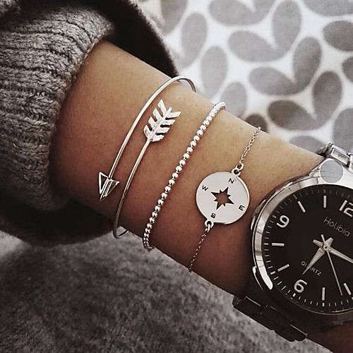 

Women's Bracelet Classic Wedding Birthday Vintage Theme European Trendy Casual / Sporty Ethnic French Alloy Bracelet Jewelry Silver For Date Festival