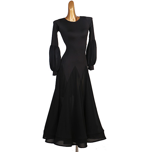

Ballroom Dance Dresses Women's Performance Spandex Bandage Long Sleeve Dress