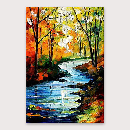 

IARTS®Hand Painted Autumn Oil Painting with Stretched Frame For Home Decoration