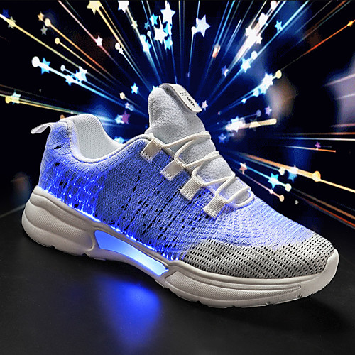 

Boys' LED Shoes Mesh Athletic Shoes Little Kids(4-7ys) / Big Kids(7years ) Running Shoes / Walking Shoes LED Red / Green / Gray Summer / Fall / Color Block / Rubber