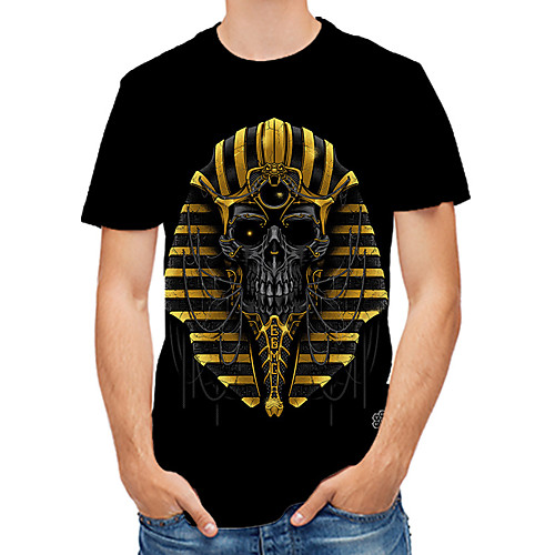 

Men's Daily Basic T-shirt - 3D Print Black