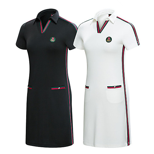 

Women's Dress Short Sleeve Golf Athleisure Outdoor Autumn / Fall Spring Summer / Spandex / Stretchy / Breathable