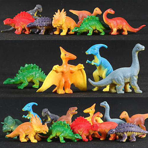 

Dinosaur Action Figure Novelty Cartoon PVC(PolyVinyl Chloride) Boys' Girls' Perfect Gifts Present for Kids Babies Toddler