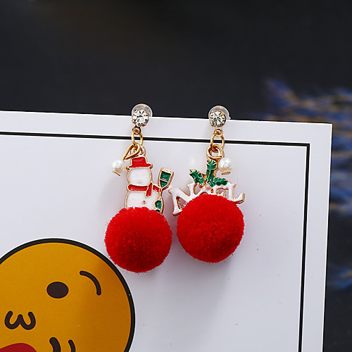 

Women's Earrings Holiday Wedding Birthday Romantic Earrings Jewelry Red For Date Street Festival 1 Pair