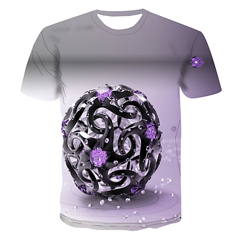 

Men's Daily Basic T-shirt - 3D Lavender