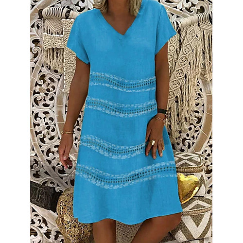 

Women's Yellow Fuchsia Dress Elegant Shift Solid Color S M