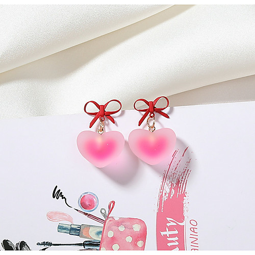 

Women's Earrings Geometrical Precious Earrings Jewelry Dark Pink / Pink / Light Pink For Daily