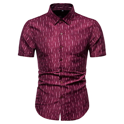 

Men's Daily Weekend Basic Shirt - Geometric Red