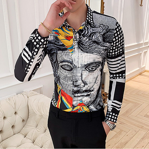 

Men's Sports Shirt - Geometric Black