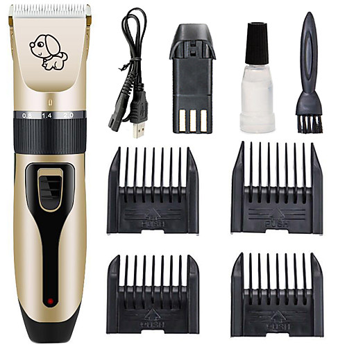 

Animal & Pet Care Cat Dog Grooming Scissors & Clippers Hair Trimmers Hair Clipper Tool Kit Cordless Low Noise Ceramic Plastic Grooming Kits Comb Brush Wireless Low Noise Electric Pet Grooming Supplies