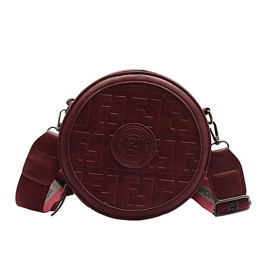 

Women's Polyester / PU Crossbody Bag Solid Color Blushing Pink / Red / Khaki