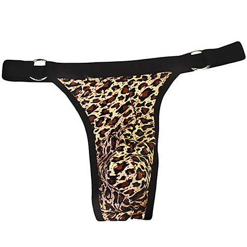 

Men's Print G-string Underwear - Normal Low Waist Yellow One-Size