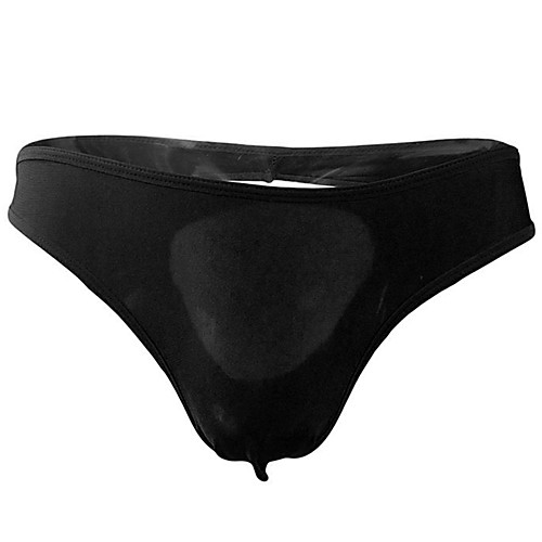 

Men's Cut Out Briefs Underwear - Normal Low Waist Red White Black One-Size